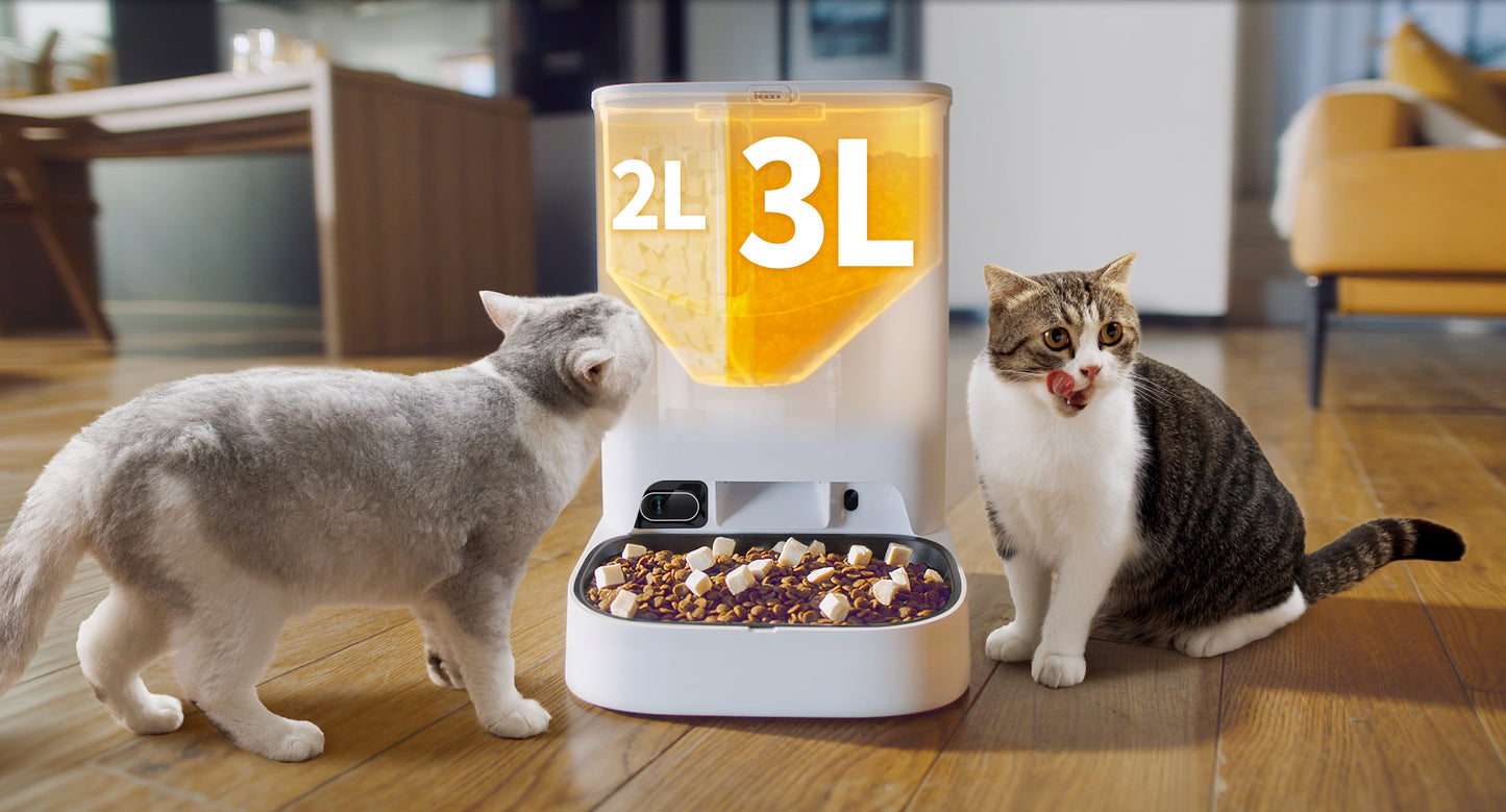 Distributor for Petkit, Catlink and Pidan - Petland Company Limited PETKIT SMART PET FEEDER - YUMSHARE DUAL HOPPER WITH CAMERA PETKIT CAT DOG