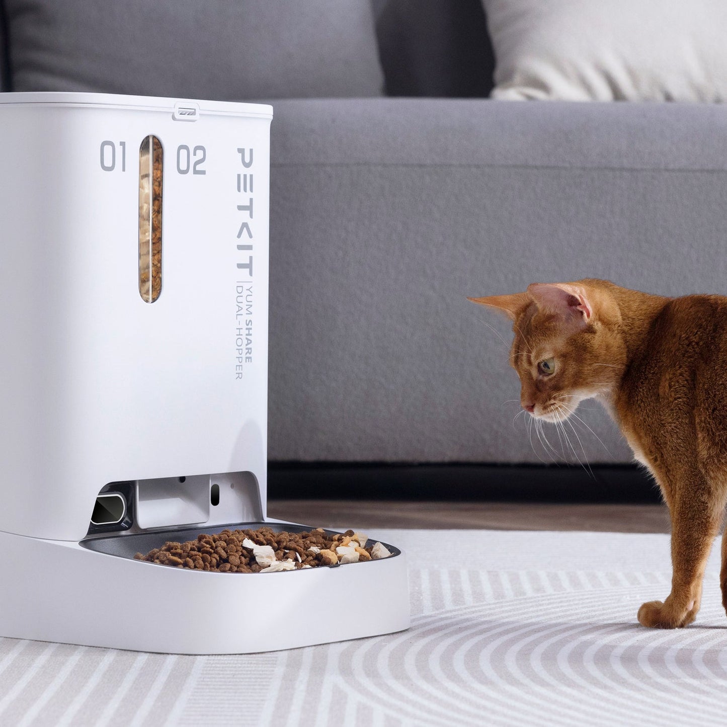 Distributor for Petkit, Catlink and Pidan - Petland Company Limited PETKIT SMART PET FEEDER - YUMSHARE DUAL HOPPER WITH CAMERA PETKIT CAT DOG