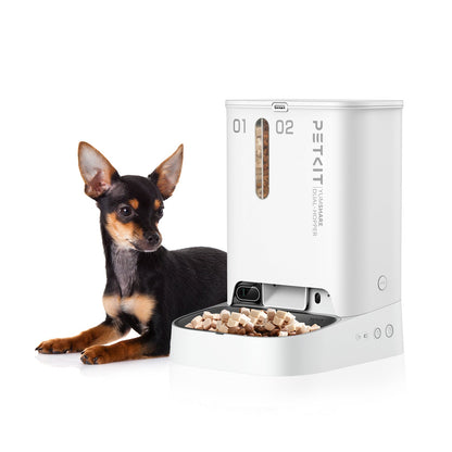 Distributor for Petkit, Catlink and Pidan - Petland Company Limited PETKIT SMART PET FEEDER - YUMSHARE DUAL HOPPER WITH CAMERA PETKIT CAT DOG