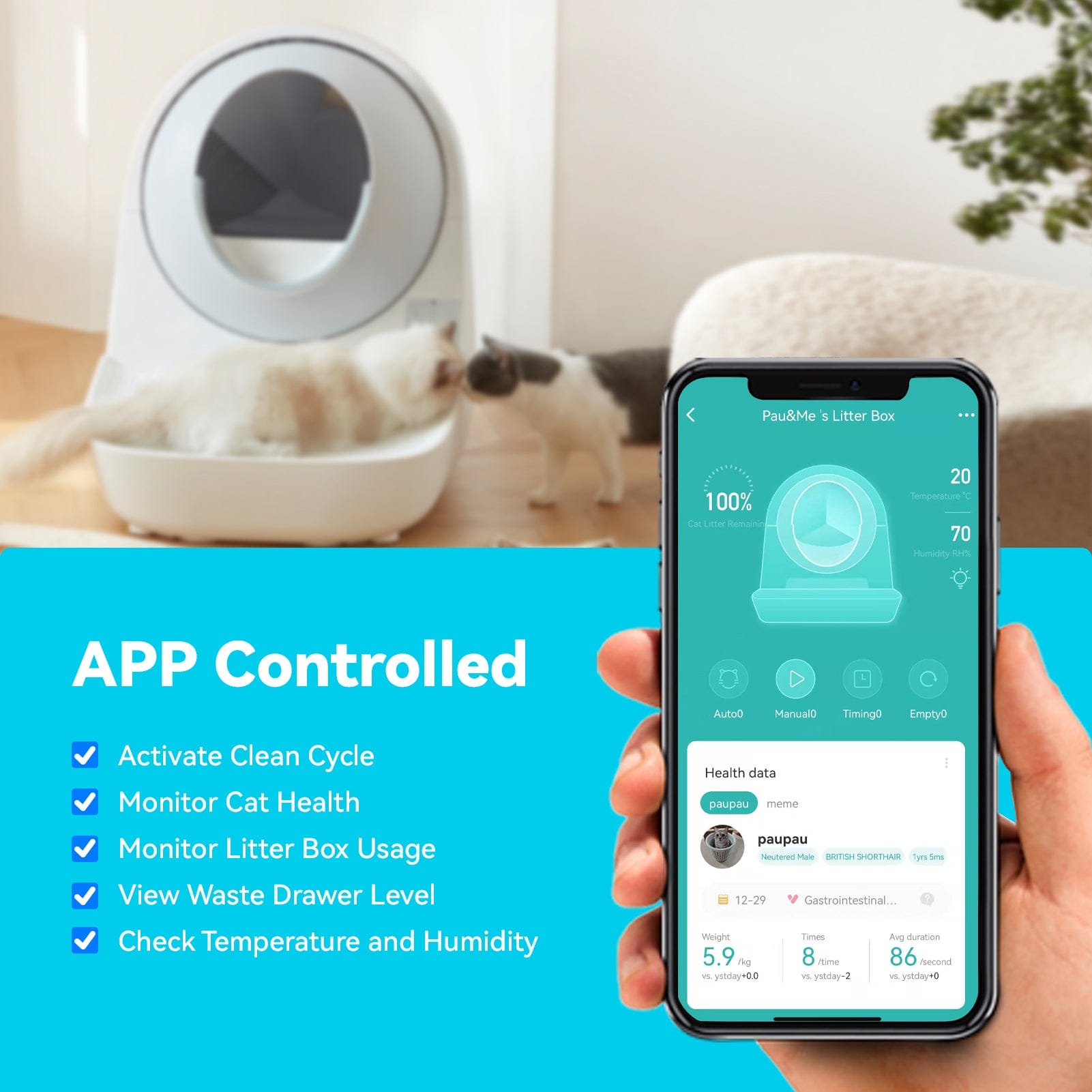 Distributor for Petkit, Catlink and Pidan - Petland Company Limited Catlink Scooper Luxury Pro CATLINK automatic litter box automatic litter robot litter box litter robot self cleaning litter box self cleaning litter robot