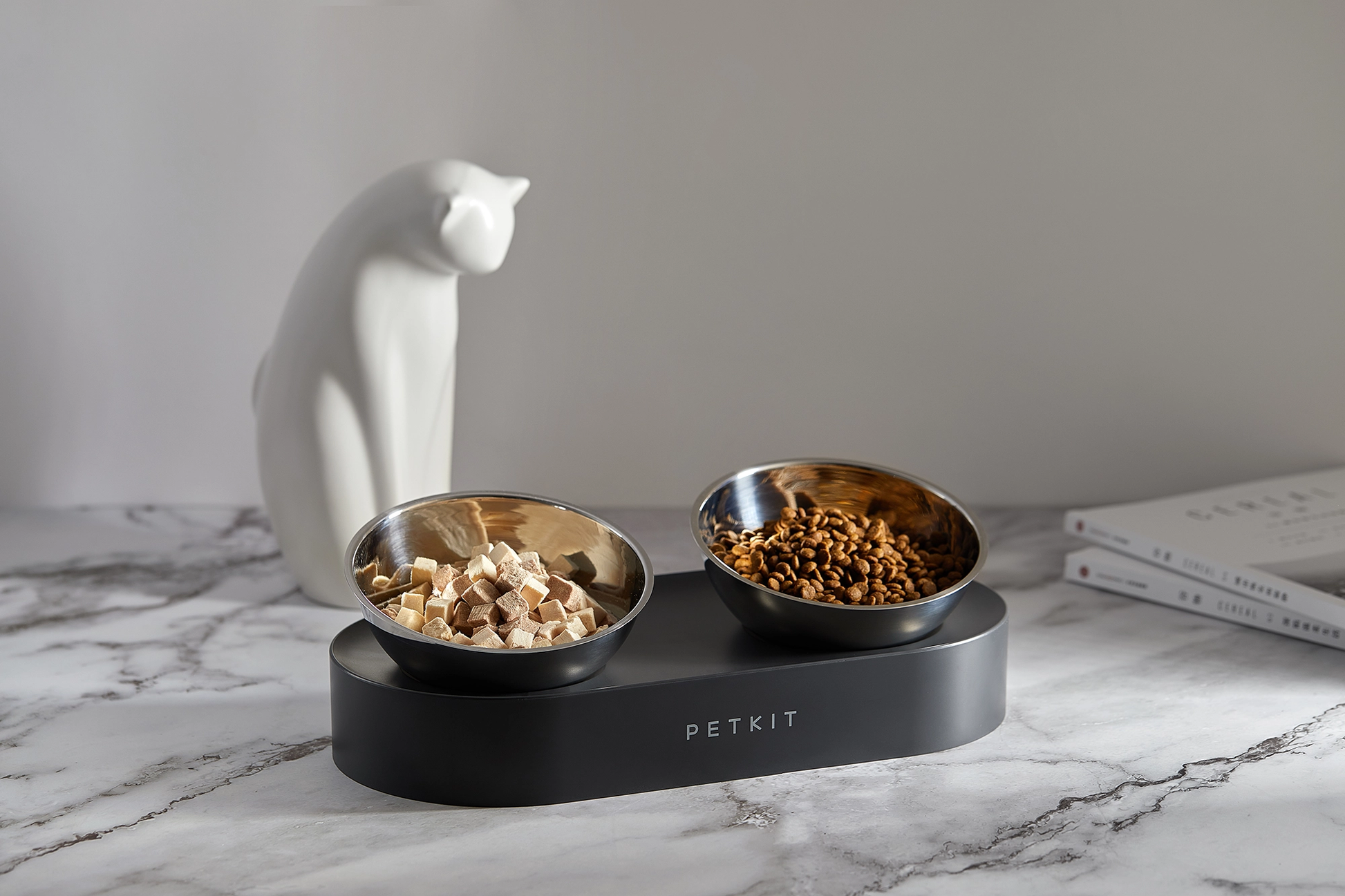 Distributor for Petkit, Catlink and Pidan - Petland Company Limited PETKIT FRESH NANO- 15° ADJUSTABLE FEEDING METAL DUAL BOWL PETKIT CAT DOG
