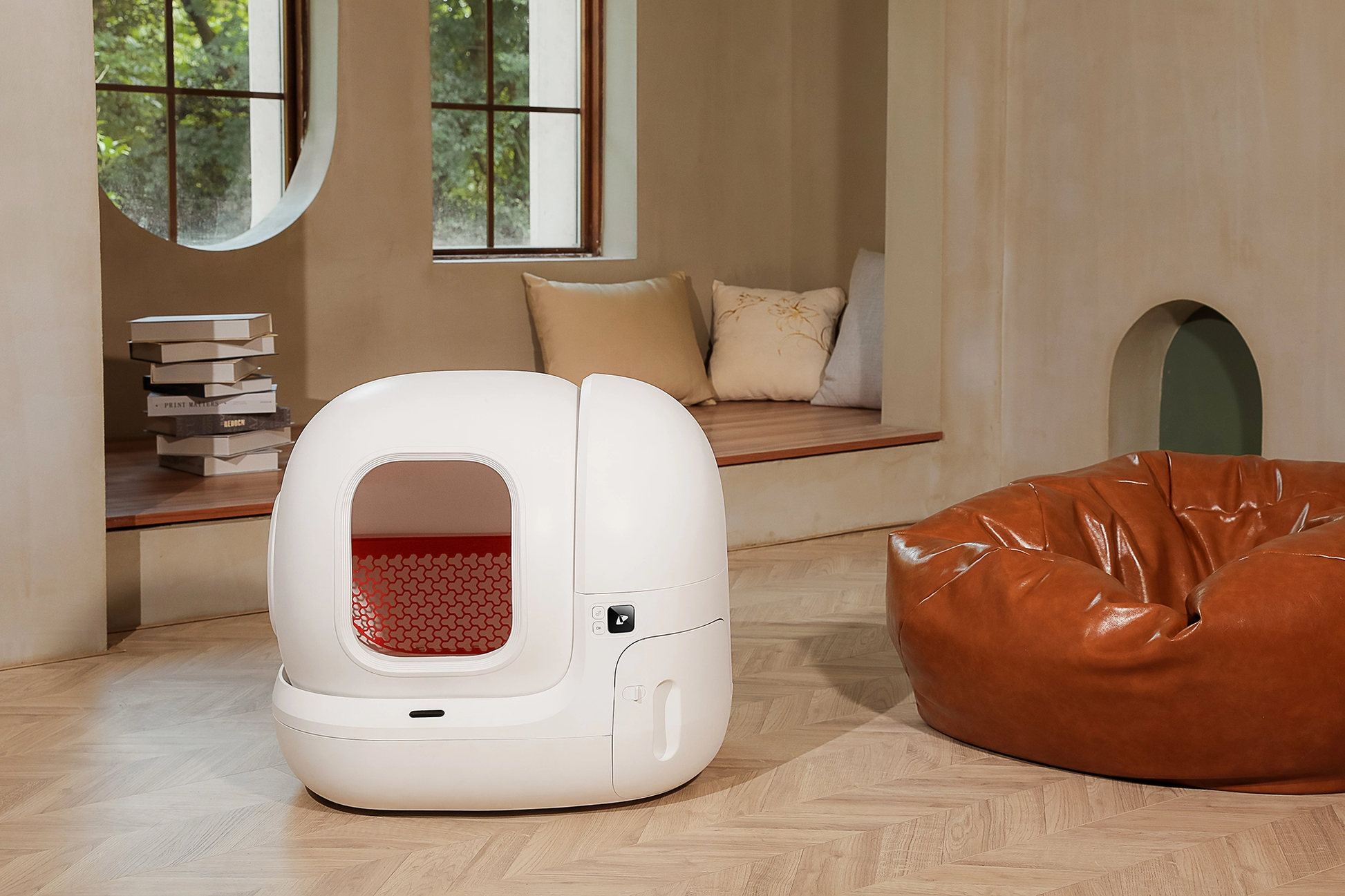 Odourless cat litter box top
